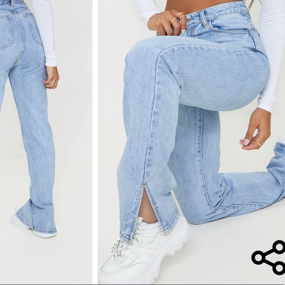 Split hem jeans❤️🩹 - Picture 2 of 4